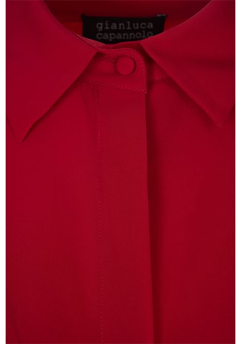 Camicia In Seta Rossa GIANLUCA CAPANNOLO | 25ET611-4004520 RED